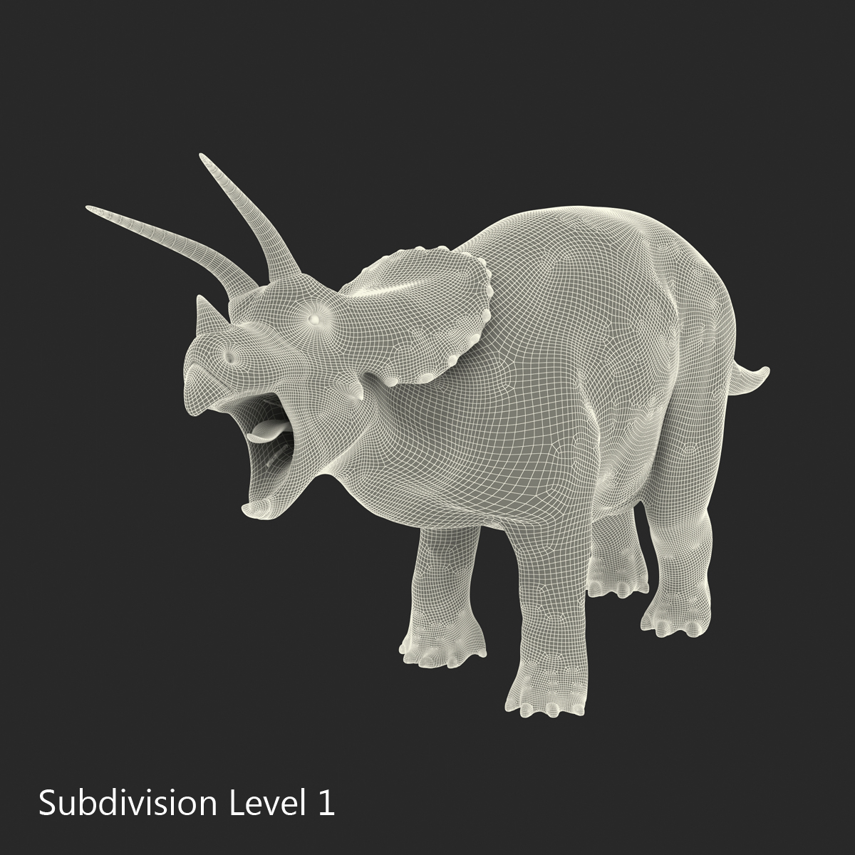 3D Triceratops Rigged model