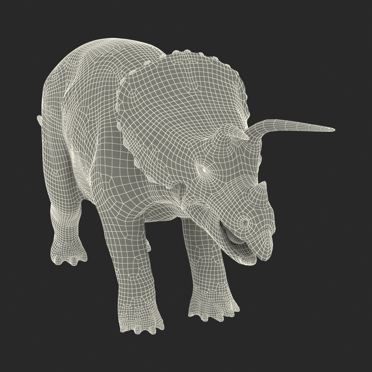 3D Triceratops Rigged model