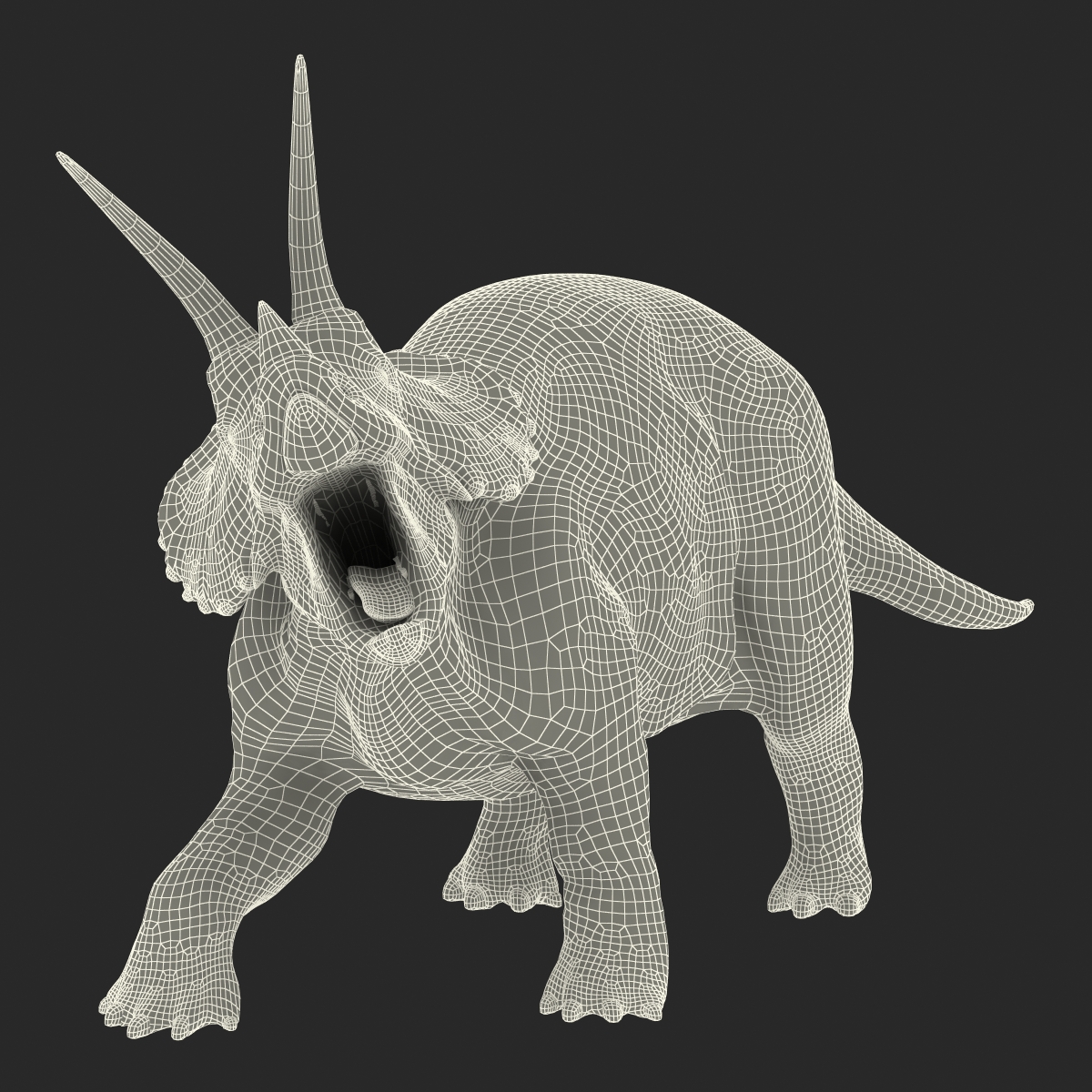 3D Triceratops Rigged model