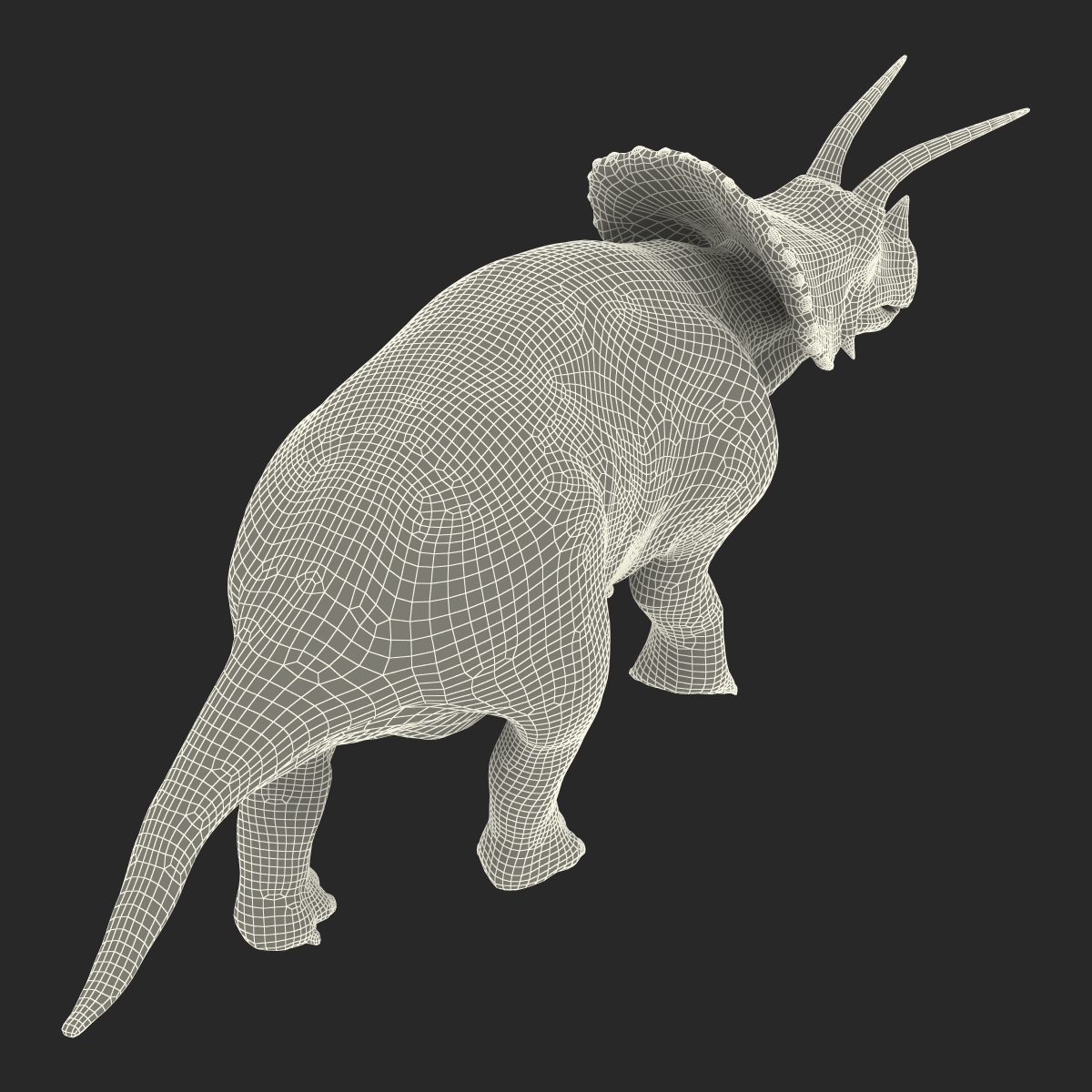 3D Triceratops Pose 3 model