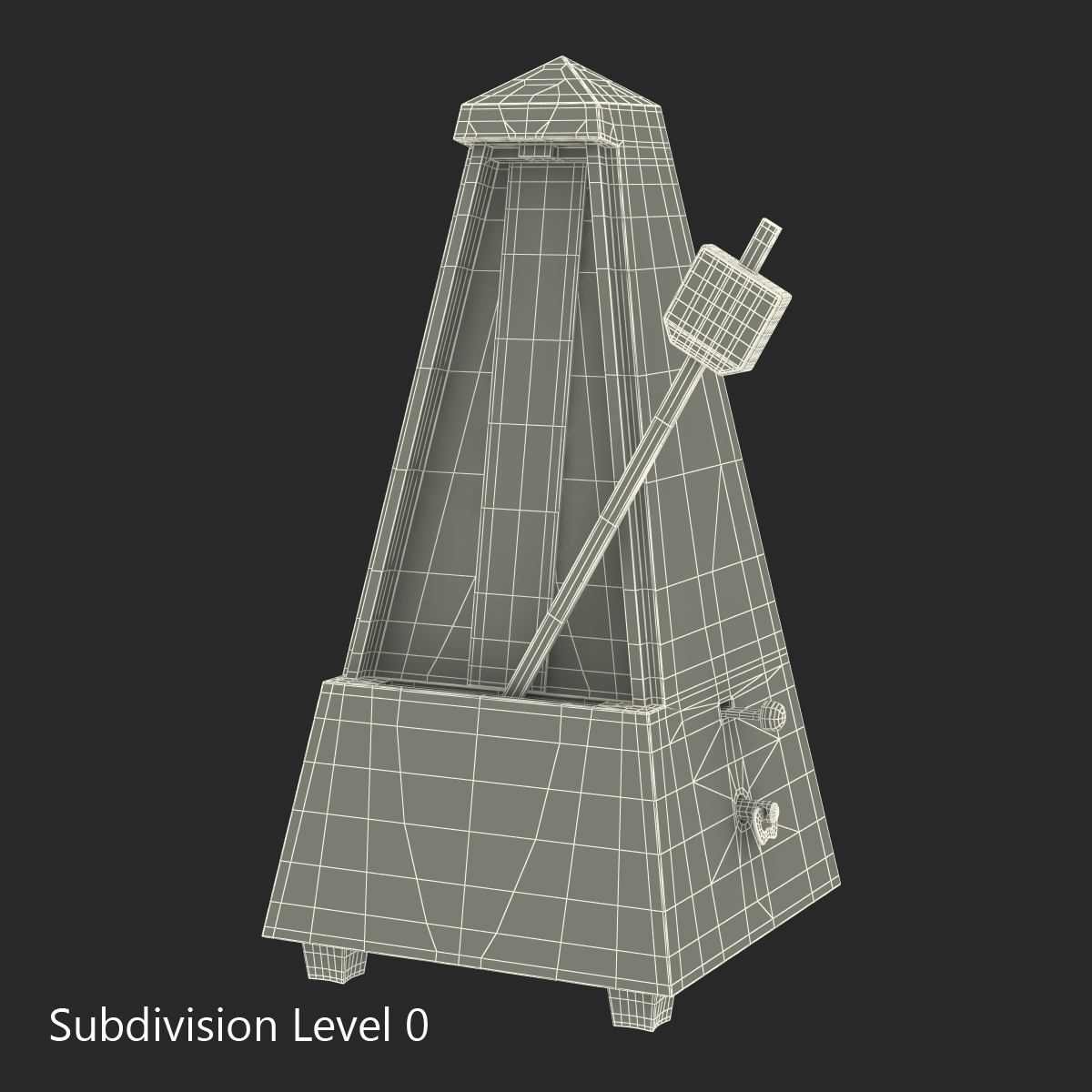 3D Manual Metronome 3 model