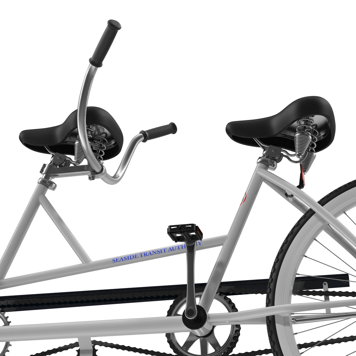 3D Bicycle Built for Two Rigged model