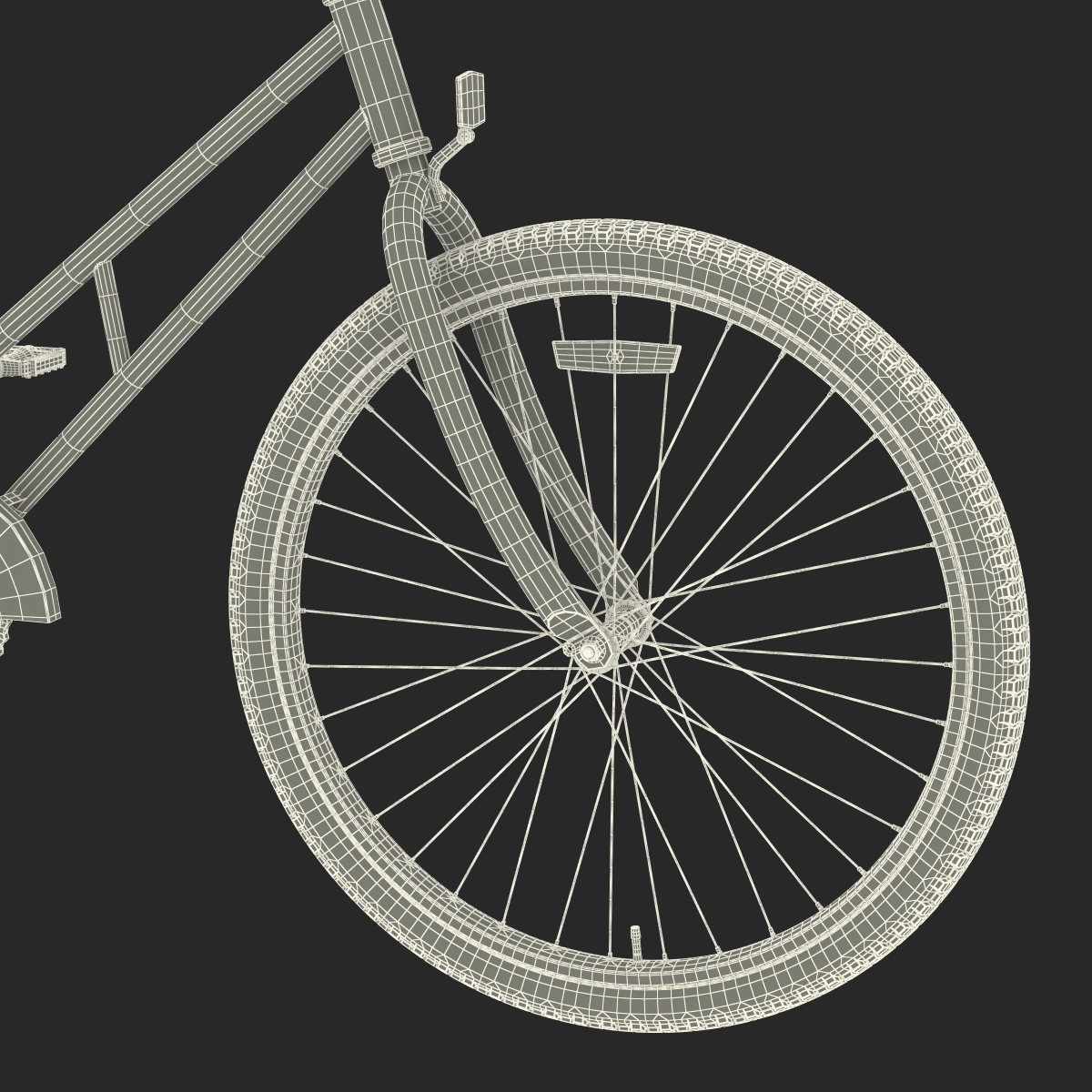 3D Bicycle Built for Two Rigged model