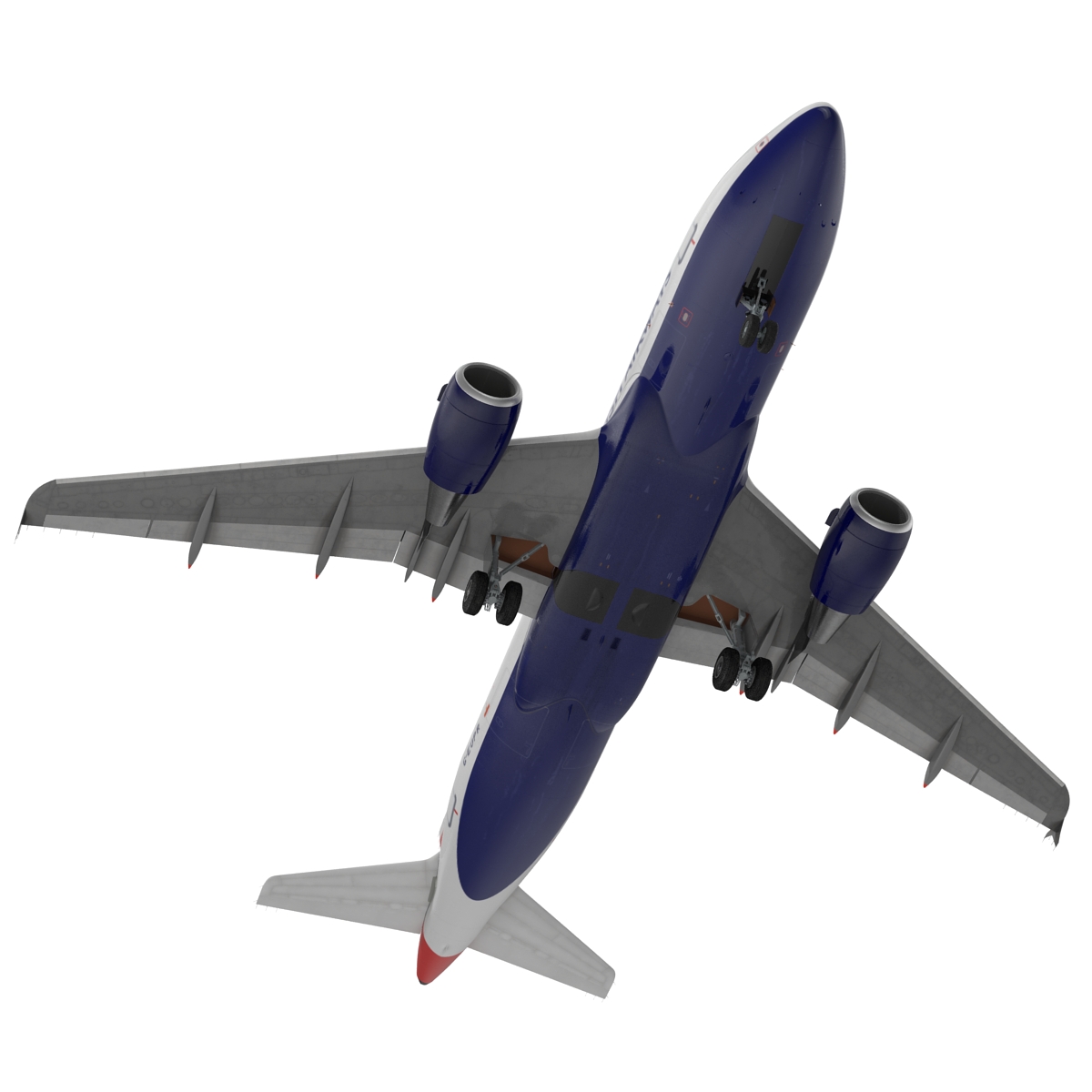 Airbus A319 British Airways 3D