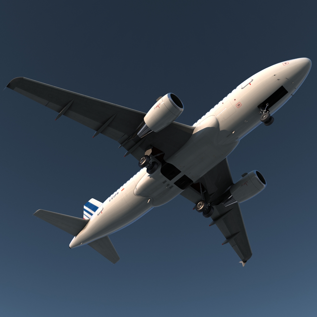 Airbus A319 Air France 3D