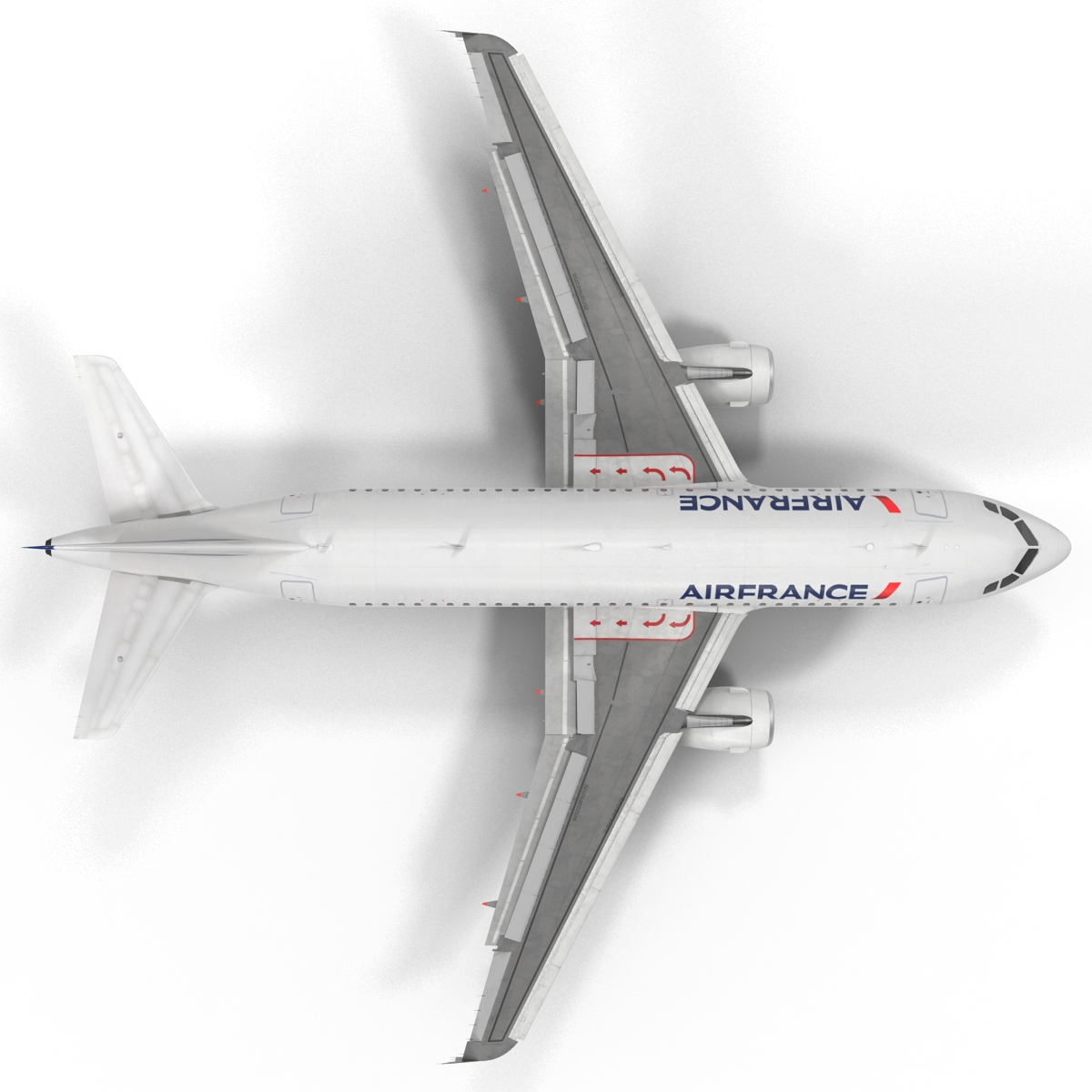 Airbus A319 Air France Rigged 3D model