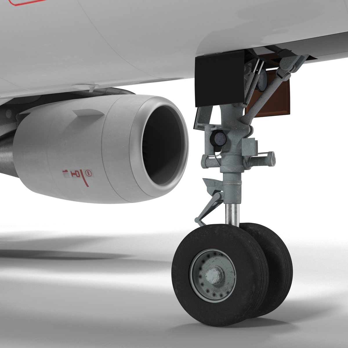 Airbus A319 Air France Rigged 3D model