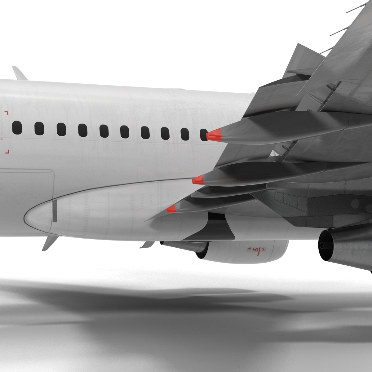 Airbus A319 Air France Rigged 3D model