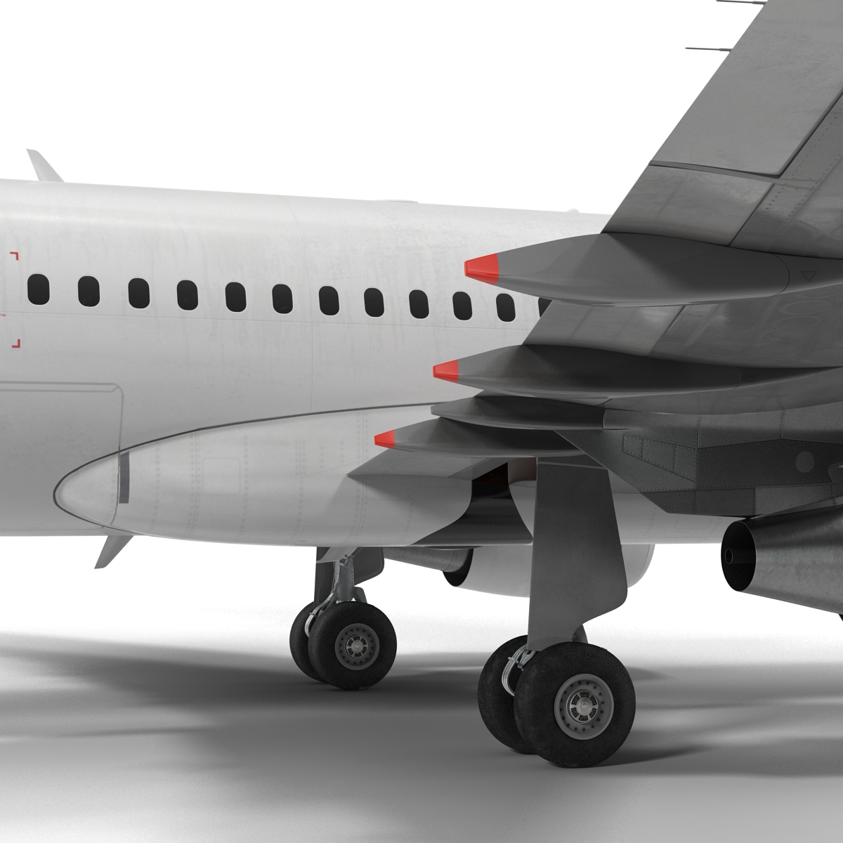 Airbus A319 Air France Rigged 3D model