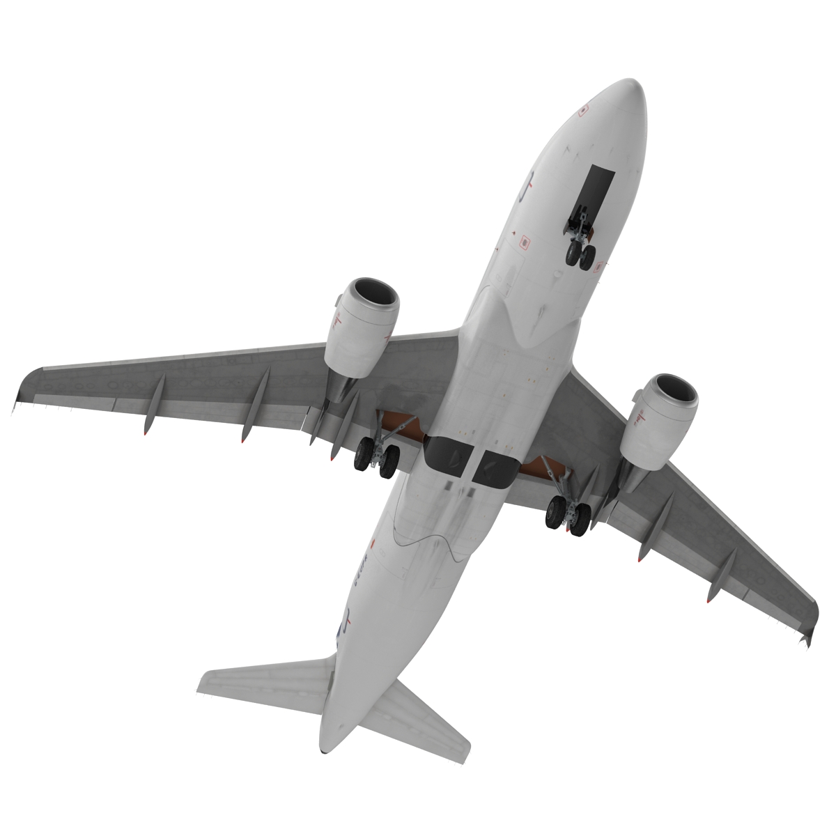 Airbus A319 Air France Rigged 3D model