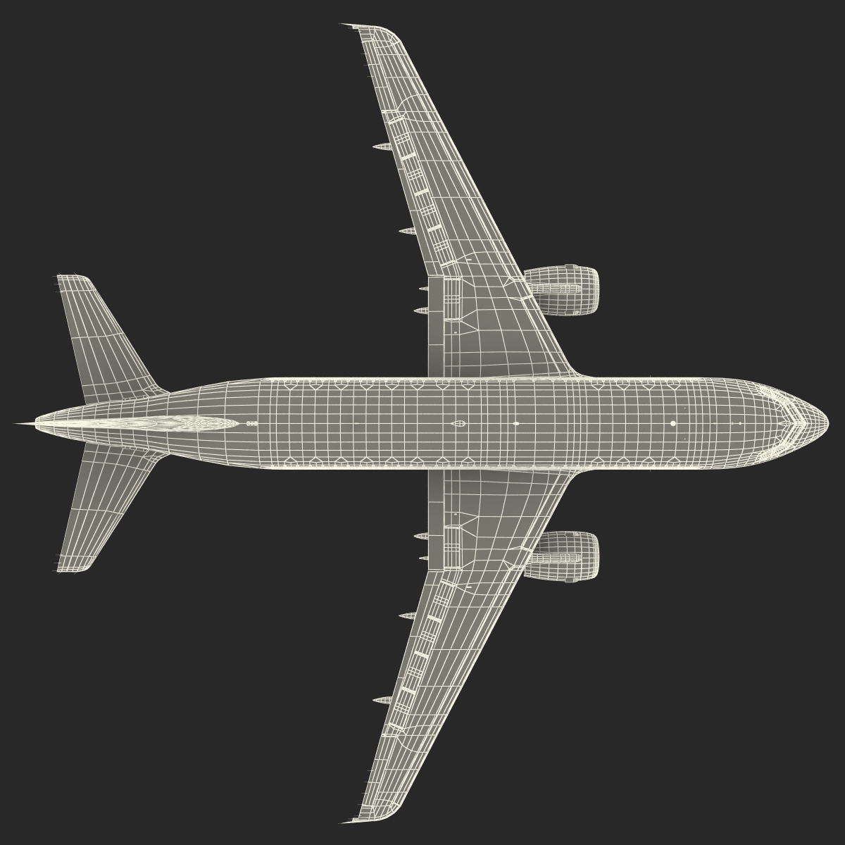 Airbus A319 Air France Rigged 3D model