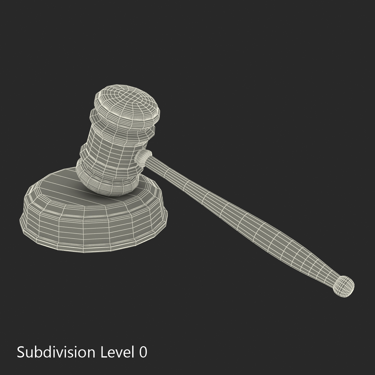 3D model Legal Gavel Set