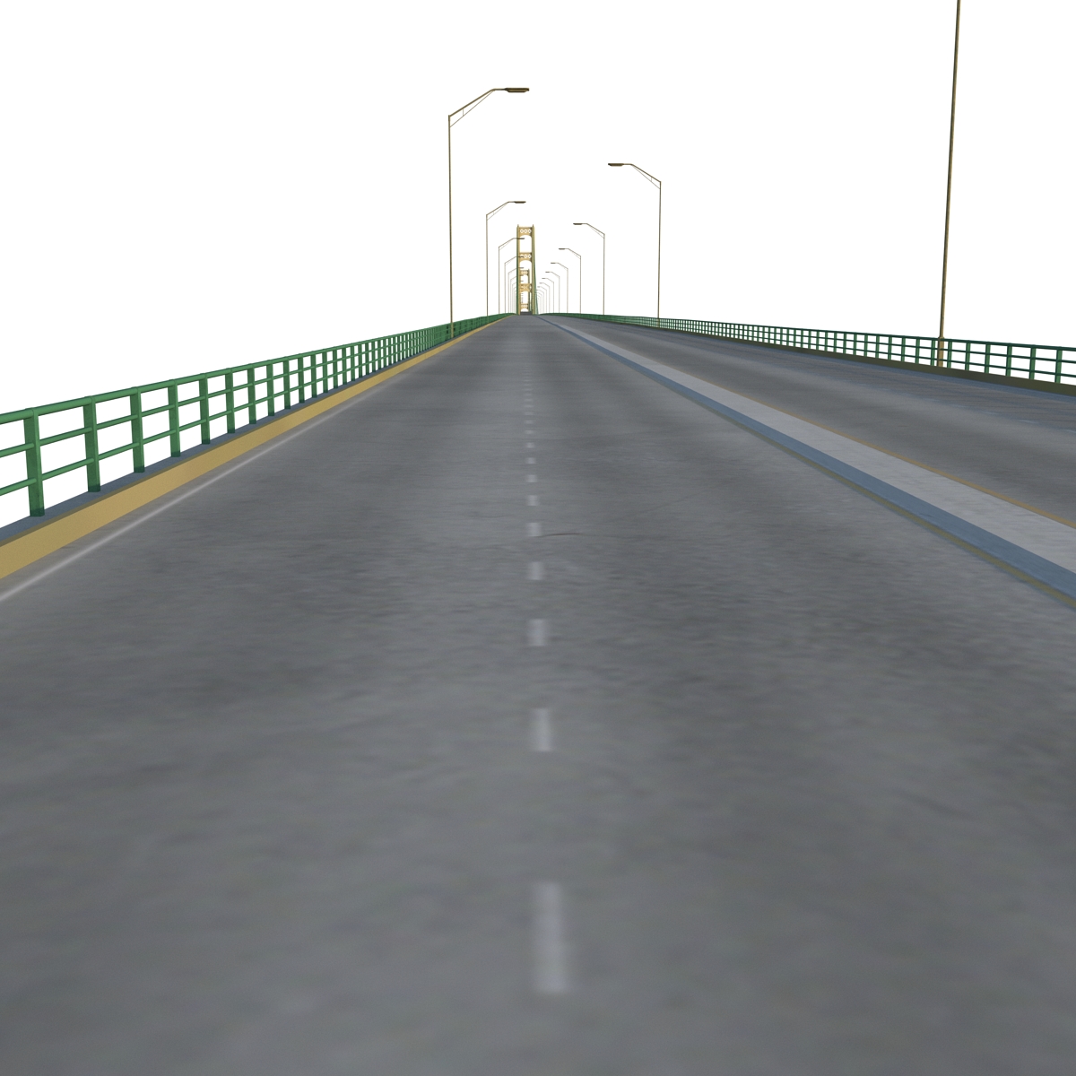 3D model Mackinac Bridge