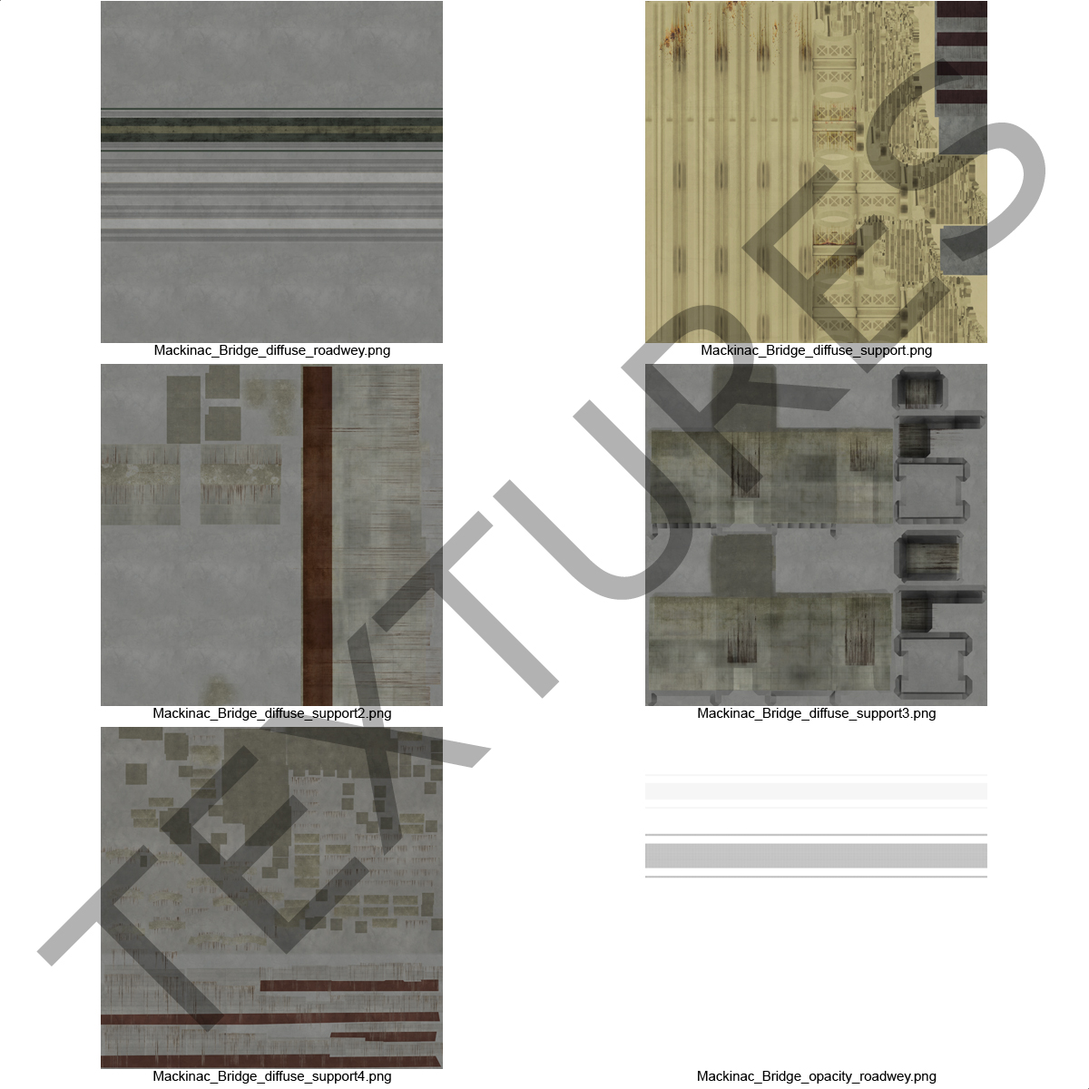 3D model Mackinac Bridge