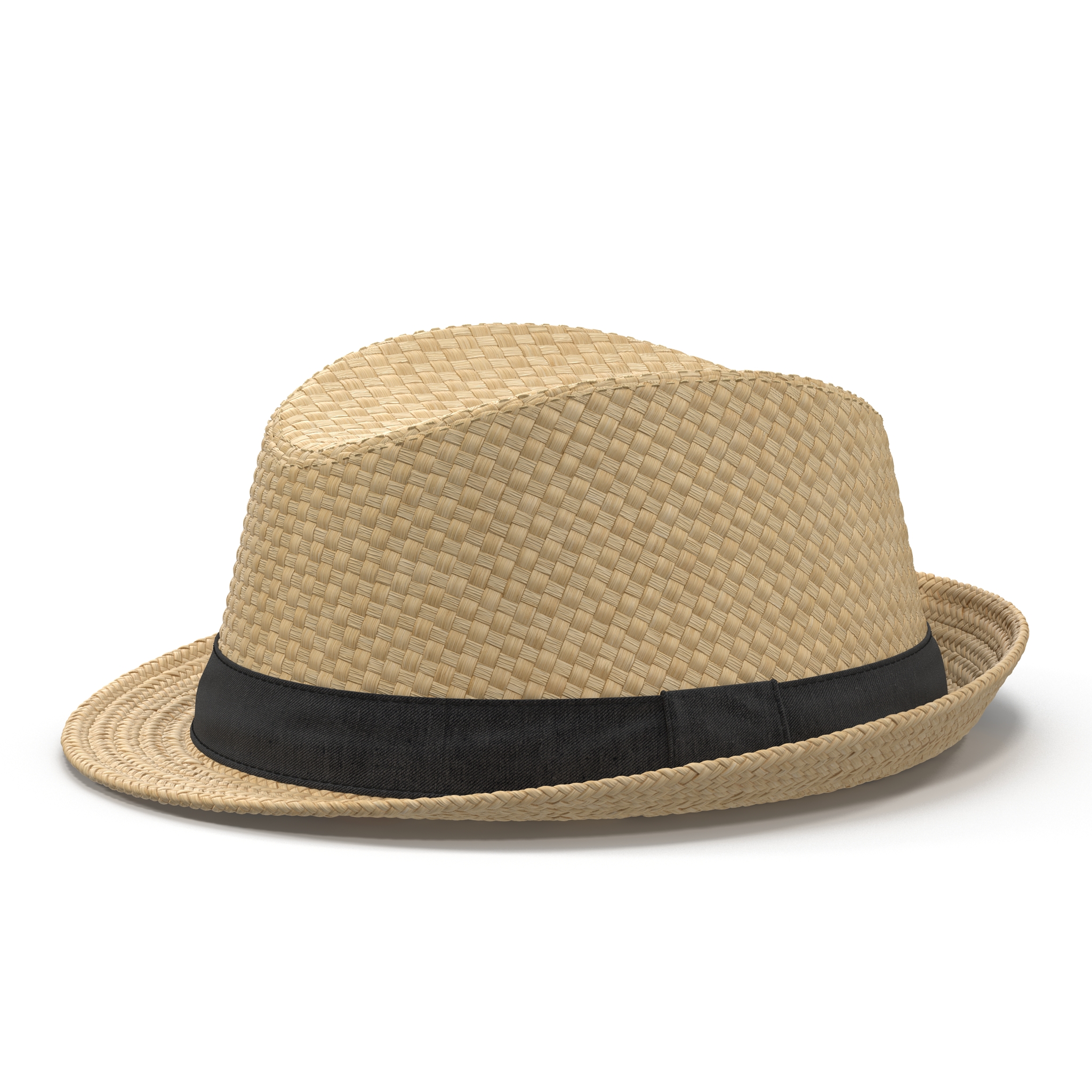 Mens Straw Hat 3D model