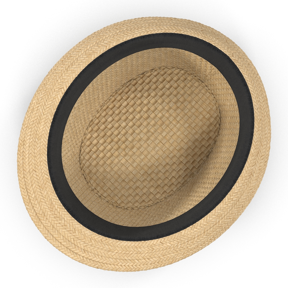 Mens Straw Hat 3D model