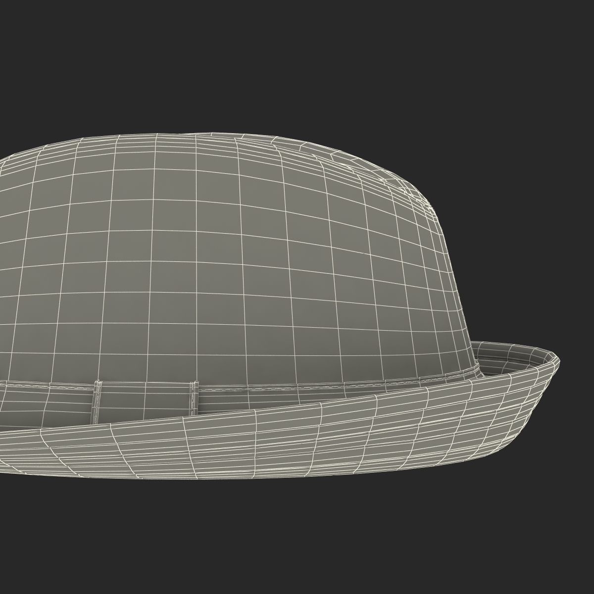 Mens Straw Hat 3D model