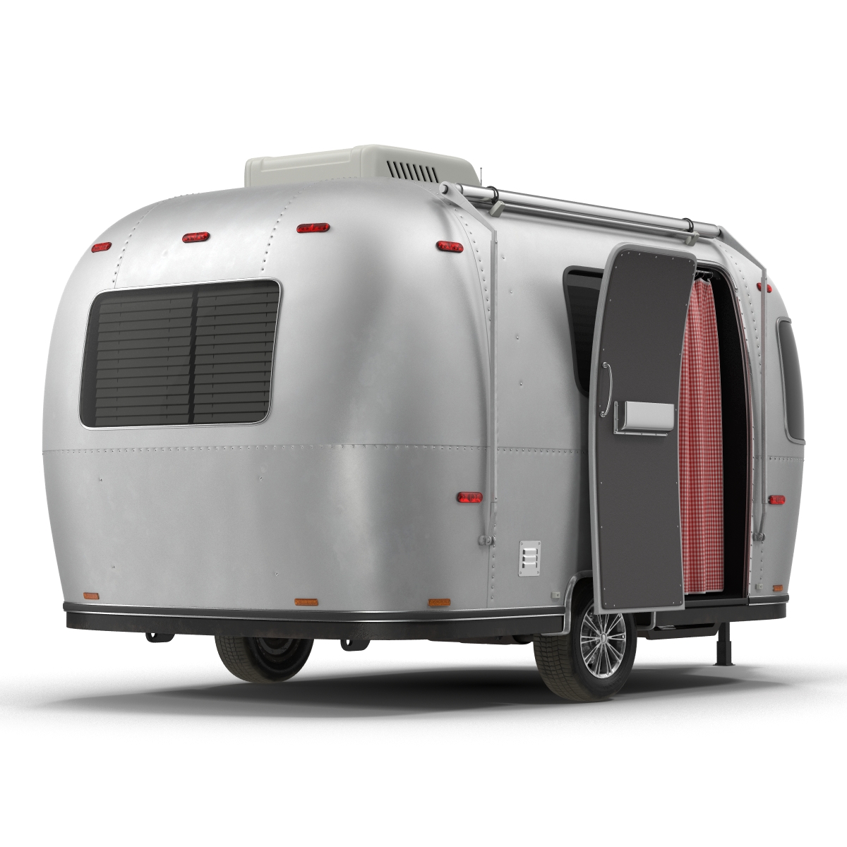 Retro Air Stream Recreational Vehicle 3D