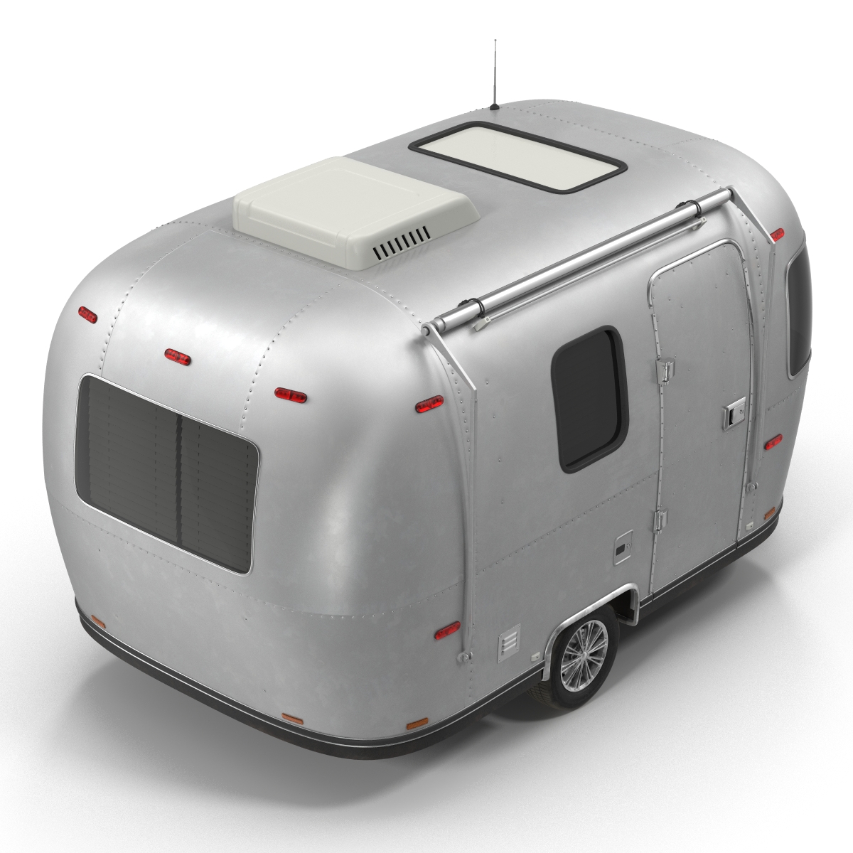 Retro Air Stream Recreational Vehicle 3D