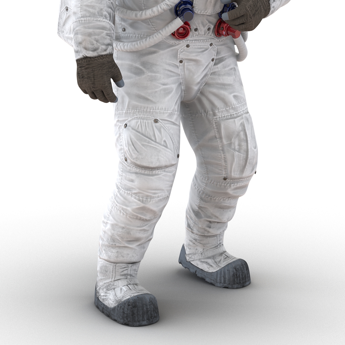 3D Astronaut NASA Wearing Spacesuit A7L Pose 2 model