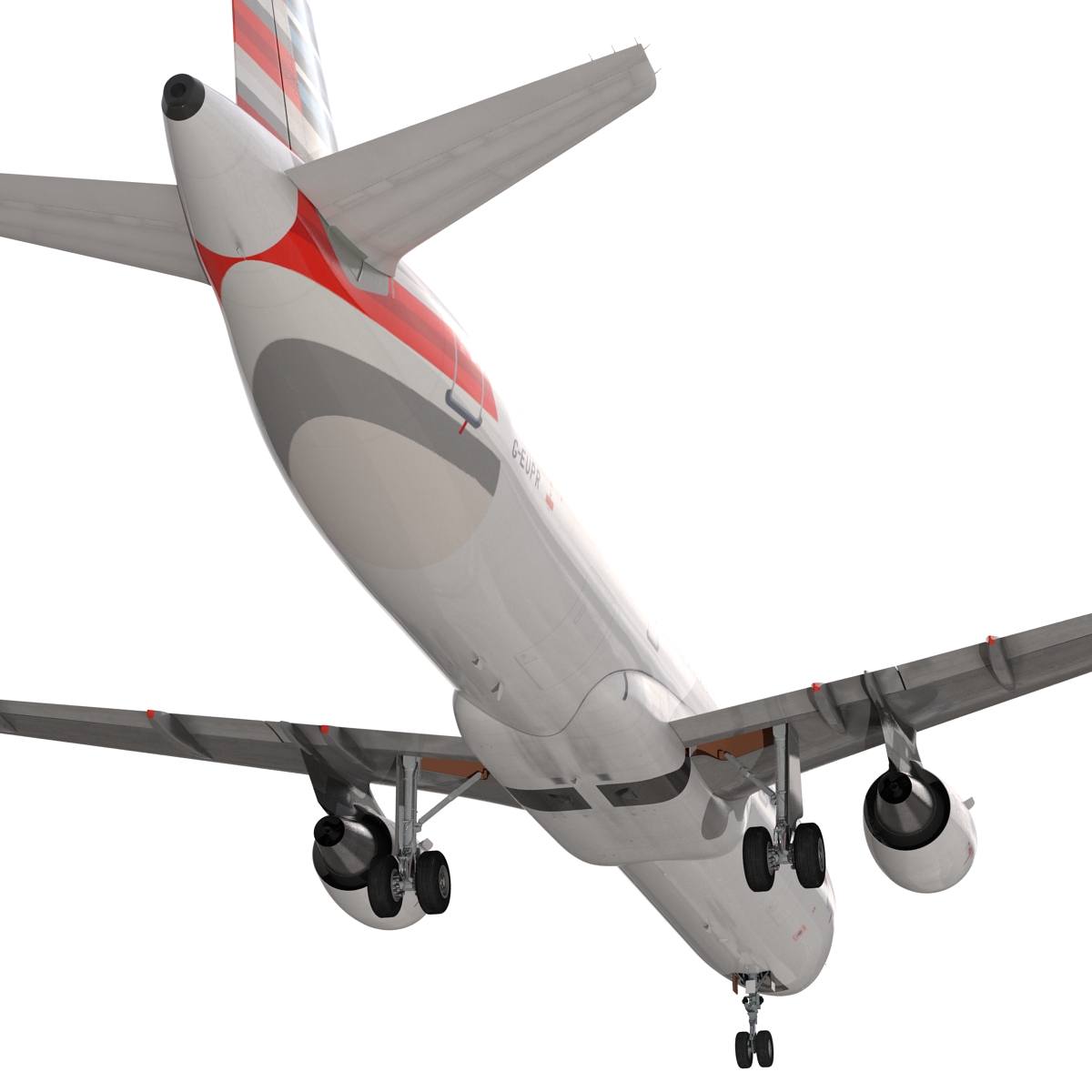 Airbus A321 American Airlines 3D model