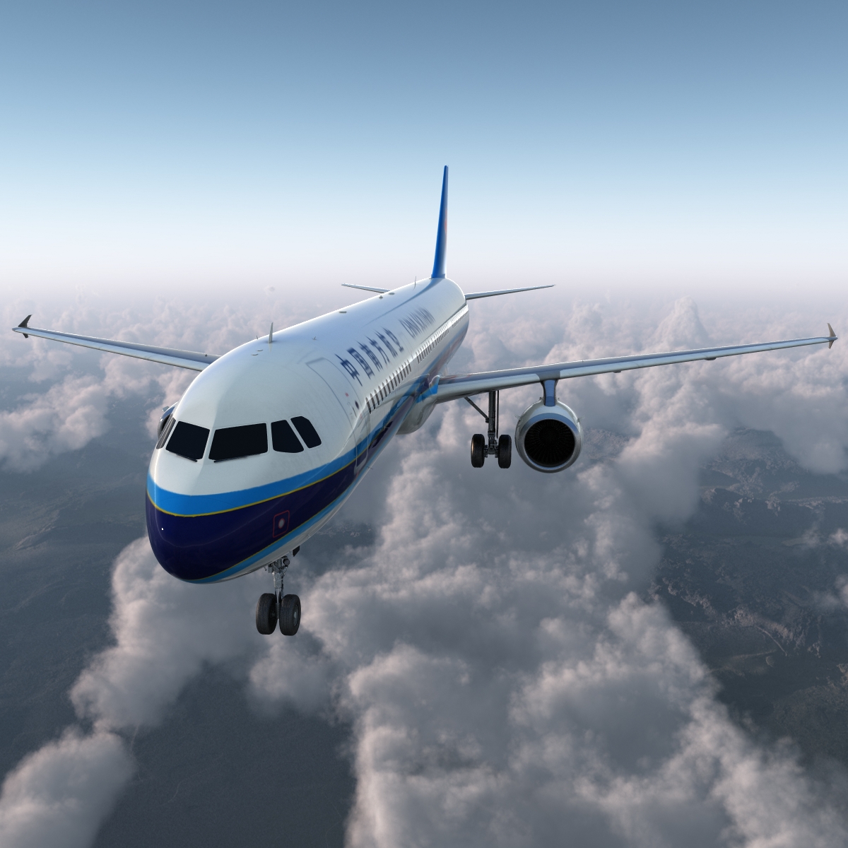 3D model Airbus A321 China Southern Airlines