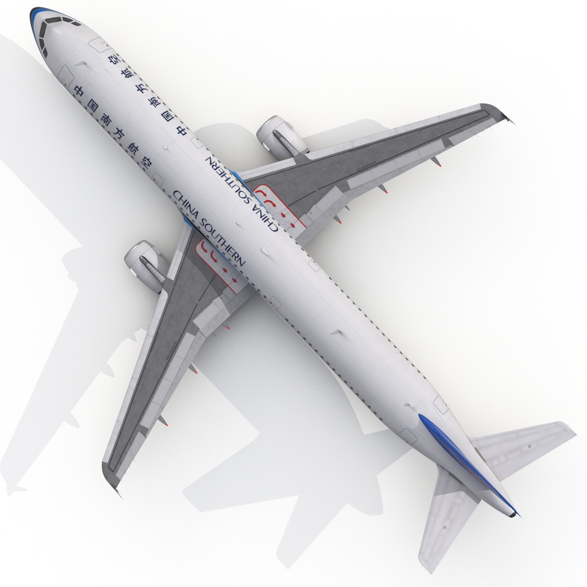 3D model Airbus A321 China Southern Airlines