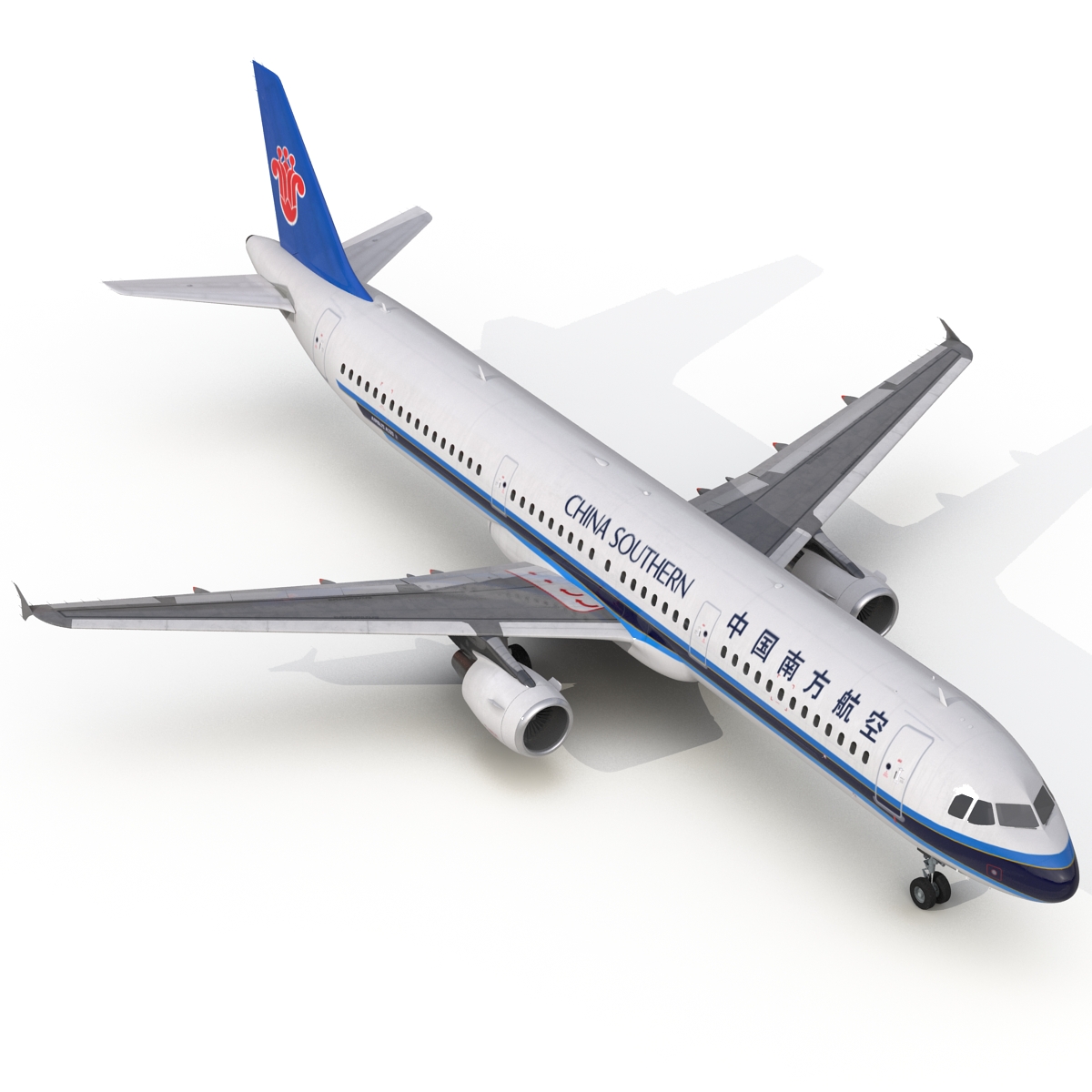 3D model Airbus A321 China Southern Airlines