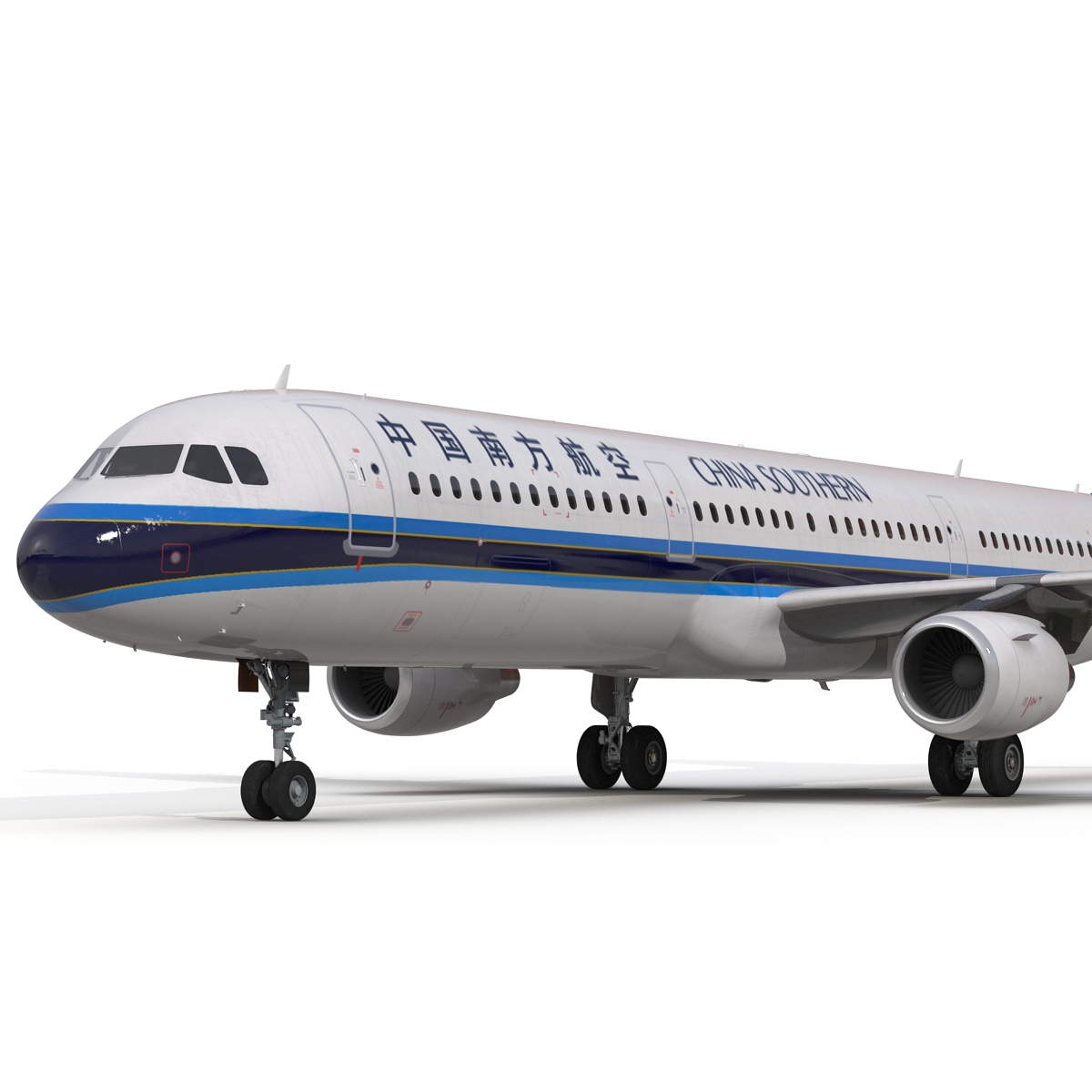 3D model Airbus A321 China Southern Airlines