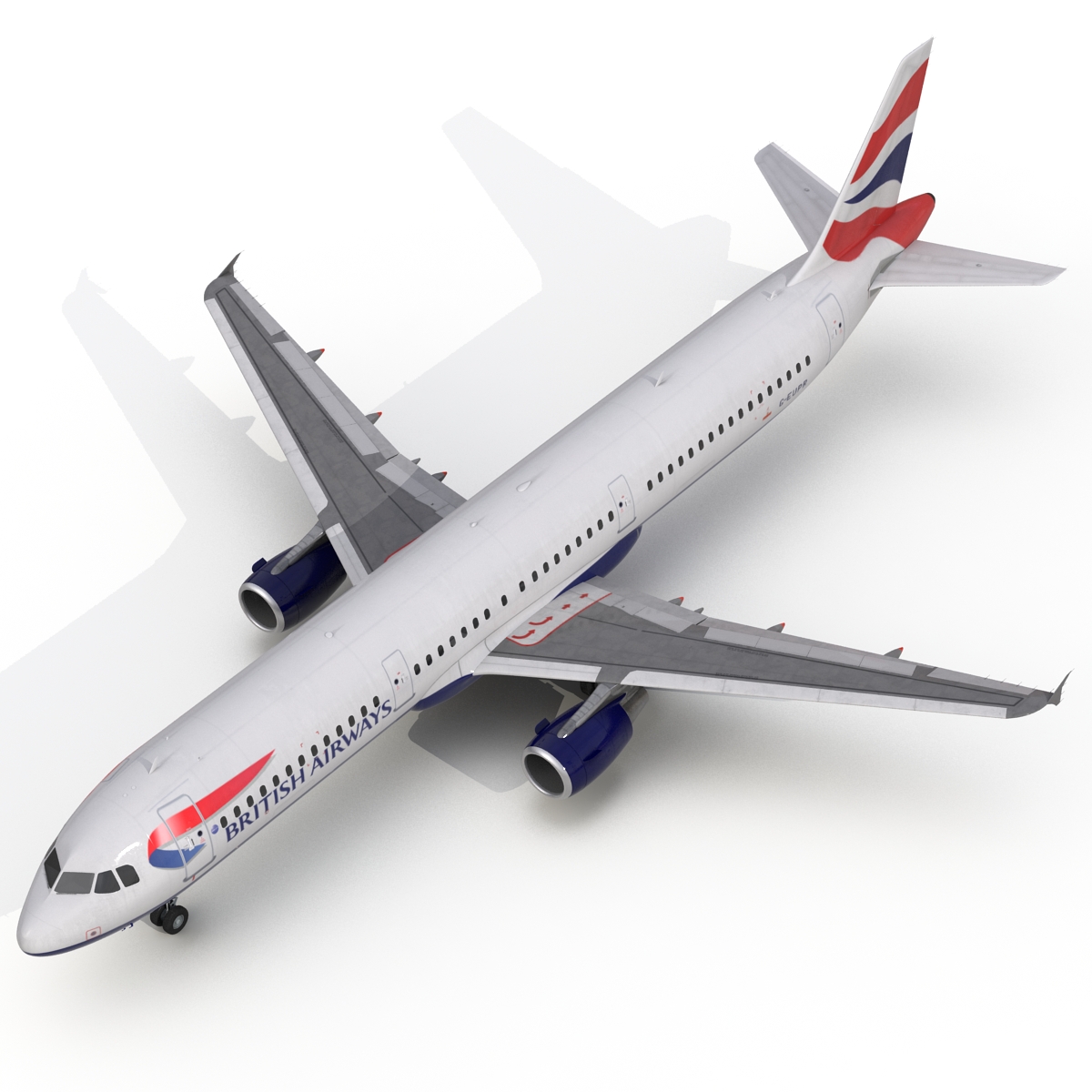 Airbus A321 British Airways 3D