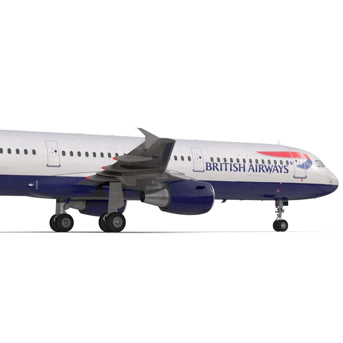 Airbus A321 British Airways 3D