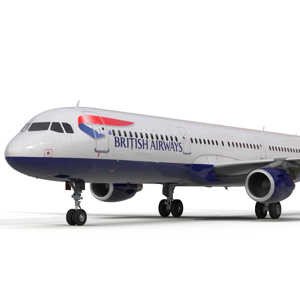 Airbus A321 British Airways 3D