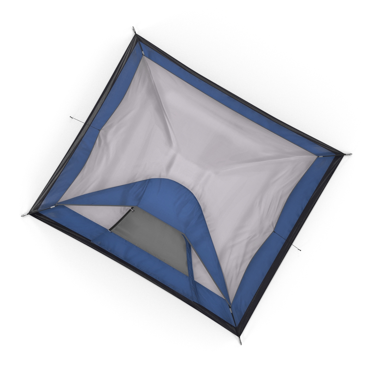 Camping Tent Blue 3D