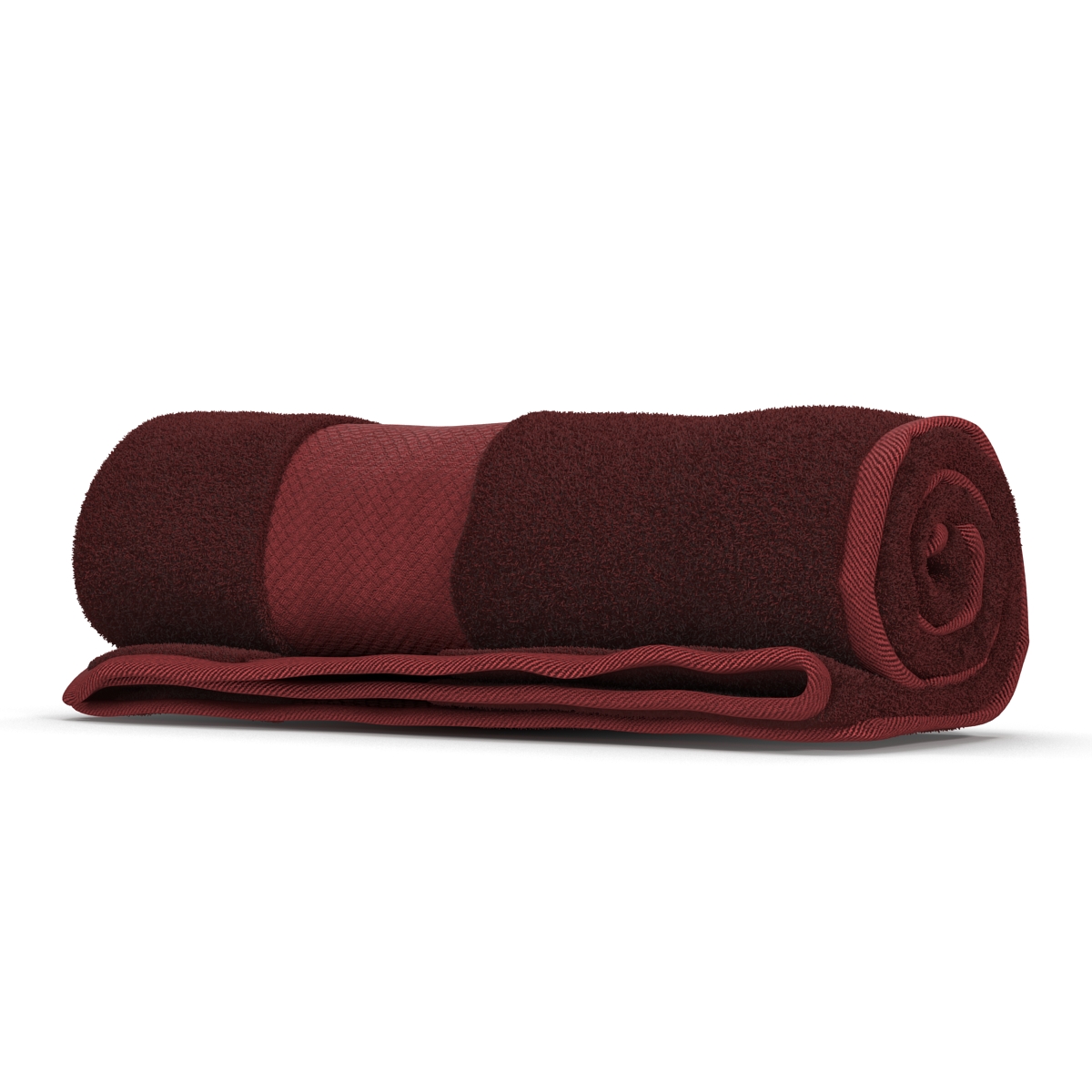 3D Rolled Towel Red