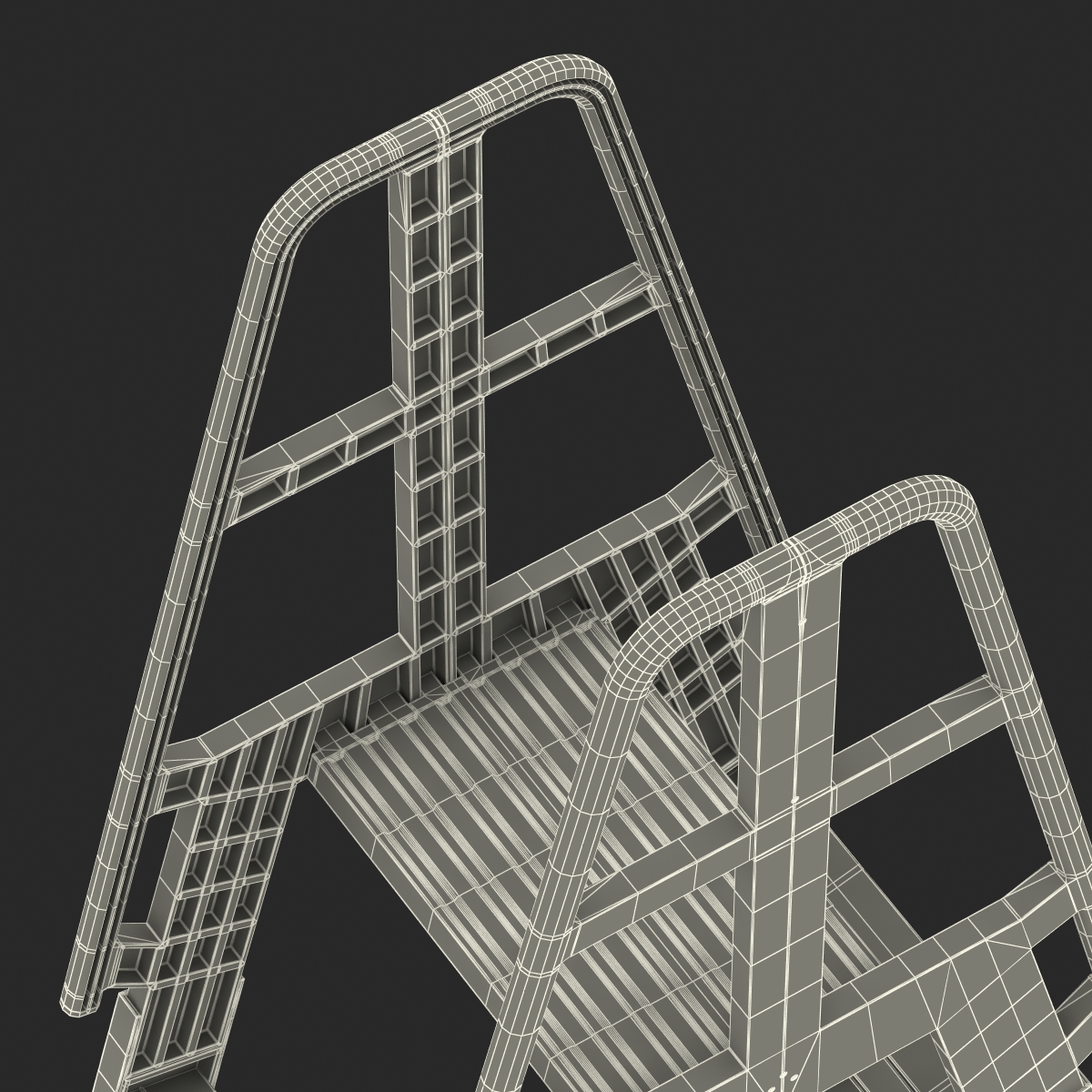 Double Sided Step Ladder 3D model