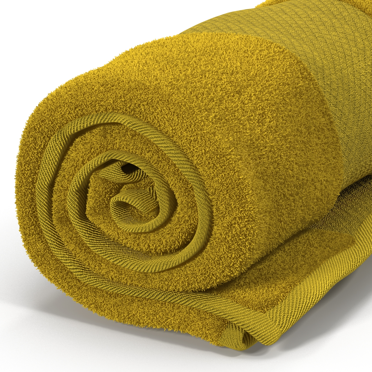 Rolled Towel Yellow 3D model