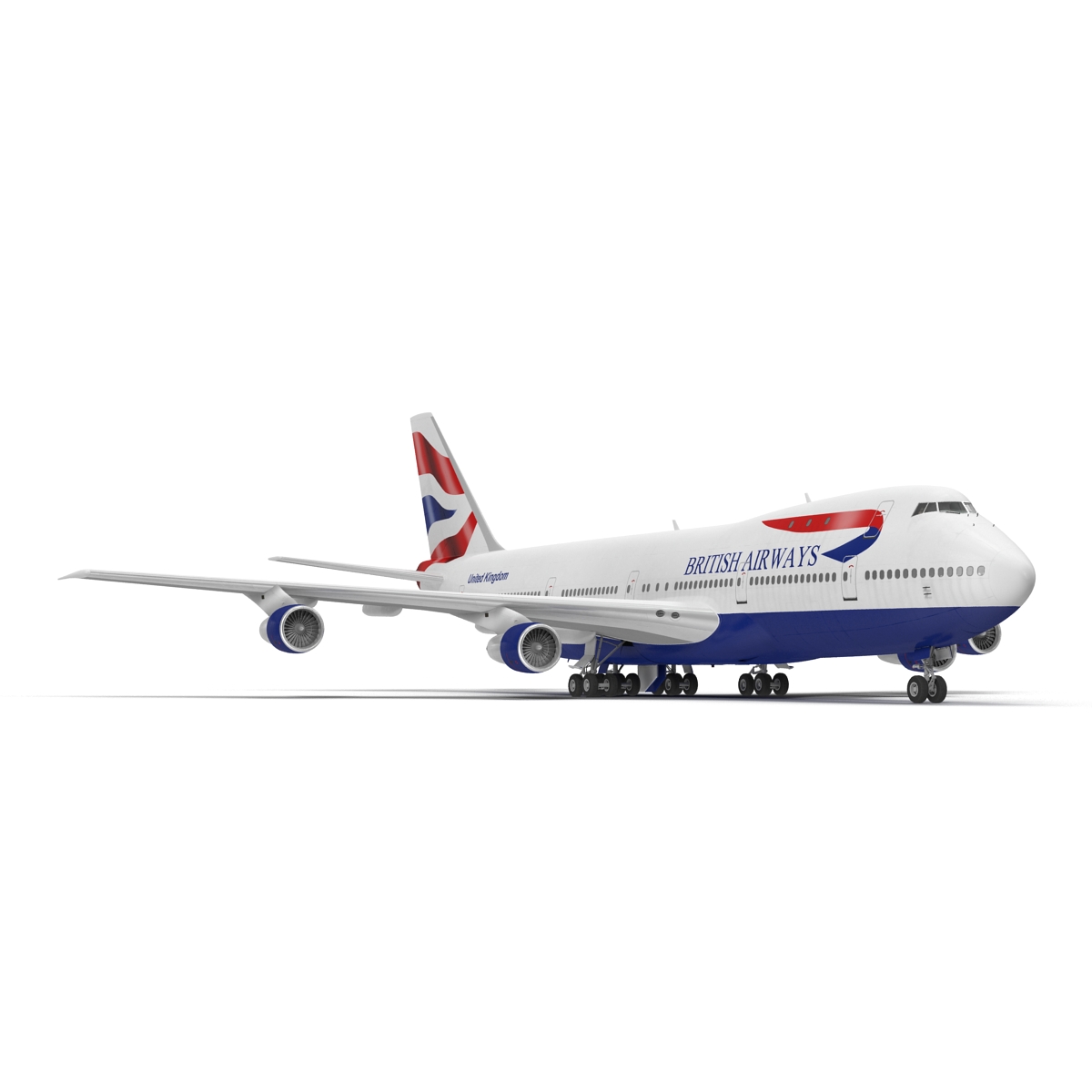 3D Boeing 747 100B British Airways