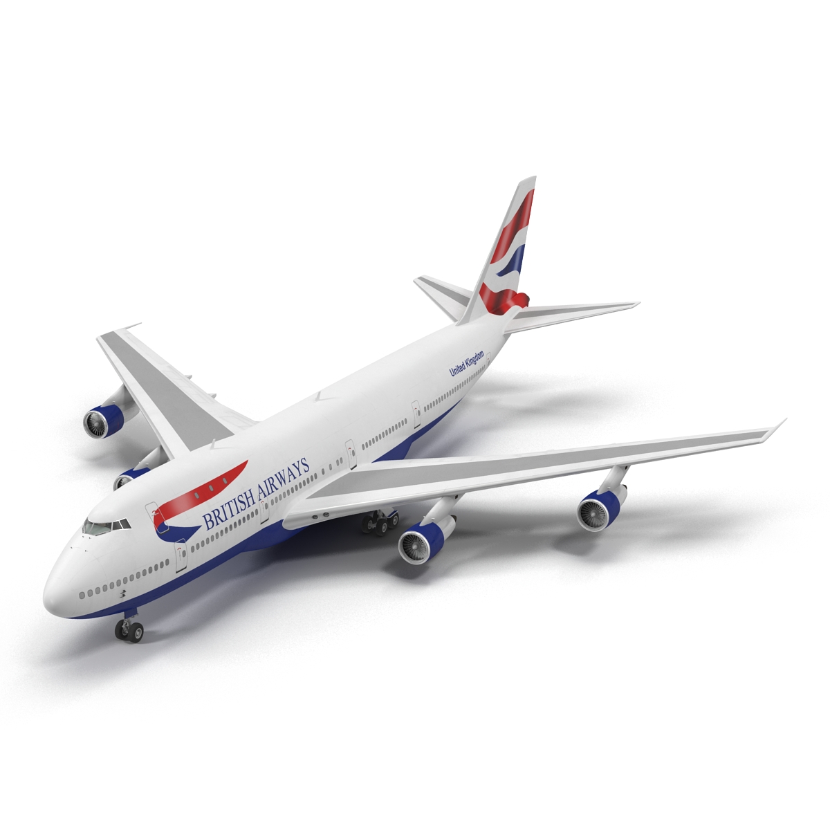 3D Boeing 747 100B British Airways