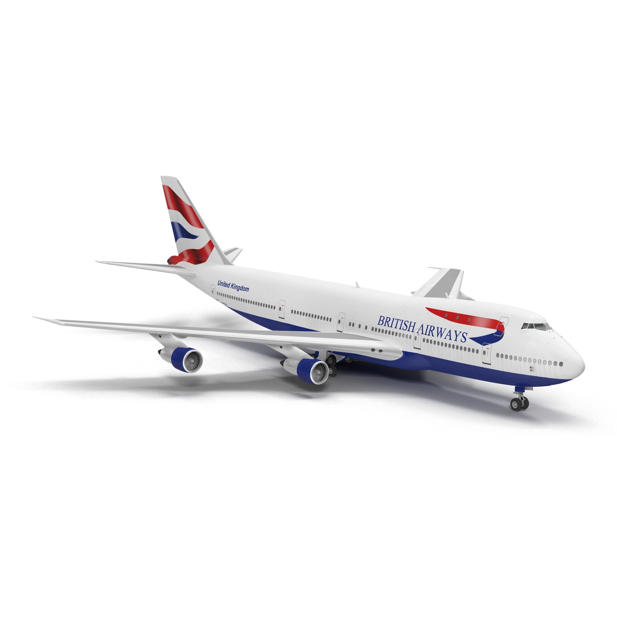 3D Boeing 747 100B British Airways