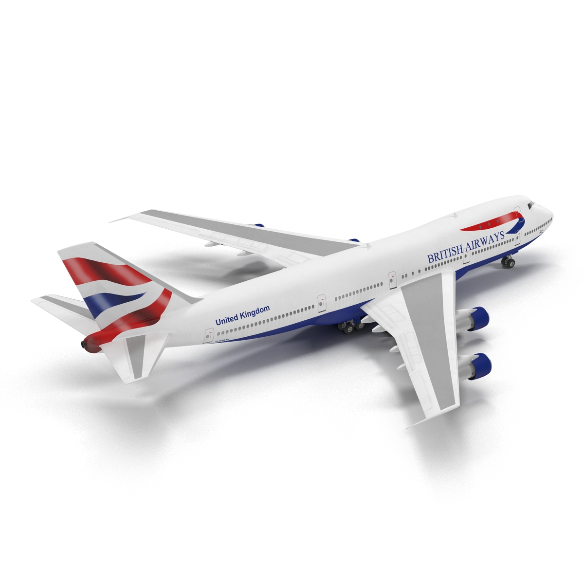 3D Boeing 747 100B British Airways