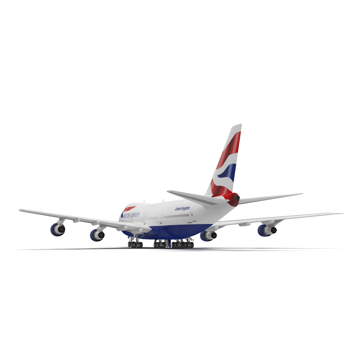 3D Boeing 747 100B British Airways