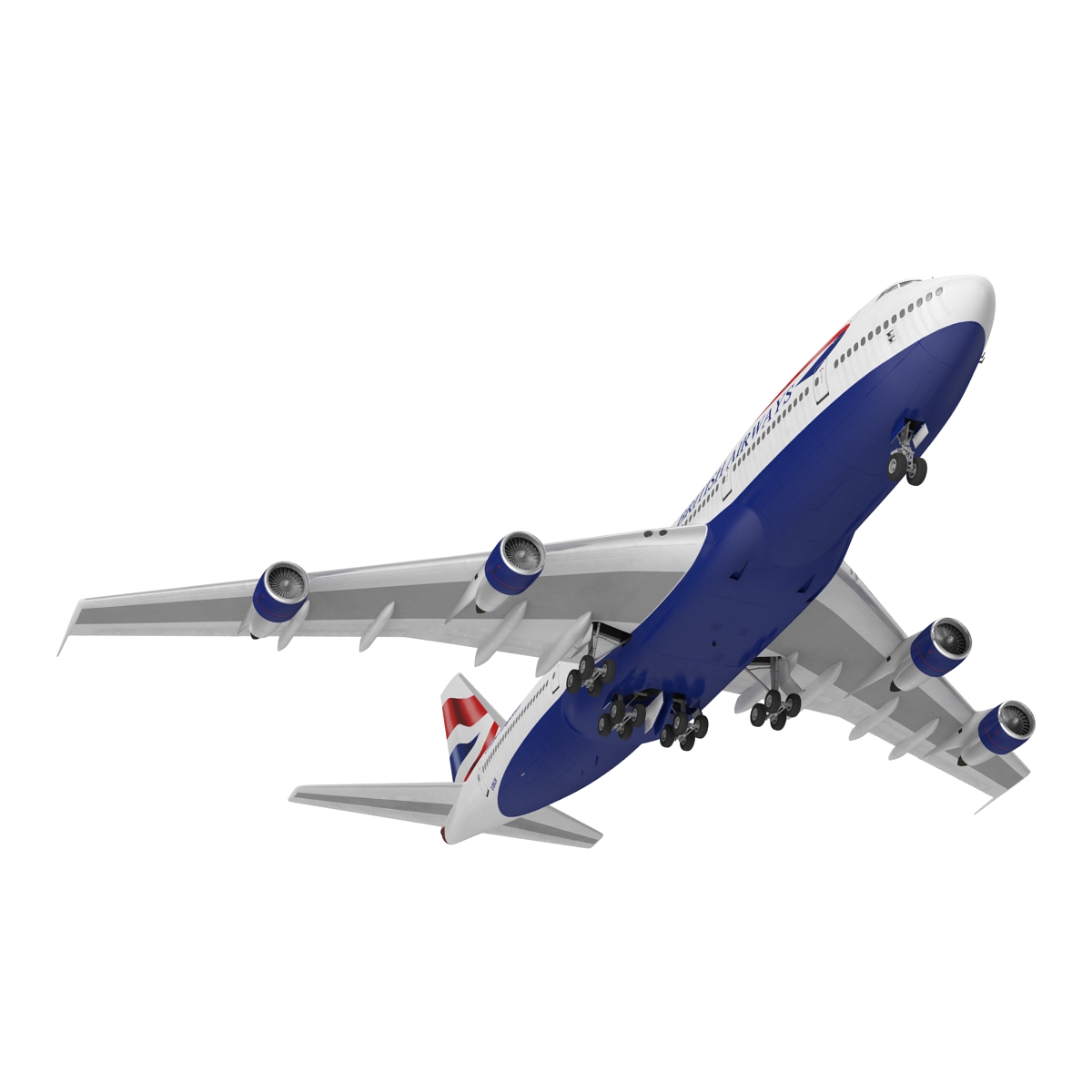 3D Boeing 747 100B British Airways