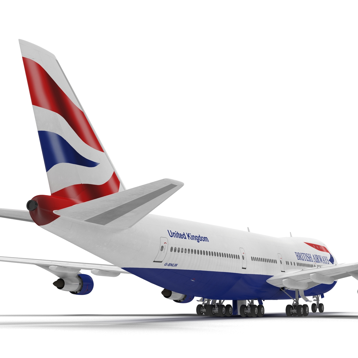 3D Boeing 747 100B British Airways