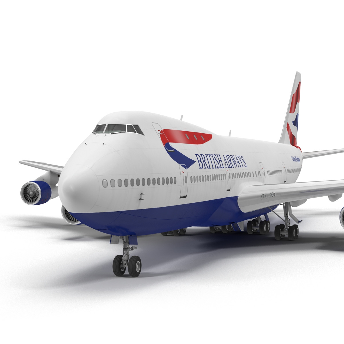 3D Boeing 747 100B British Airways