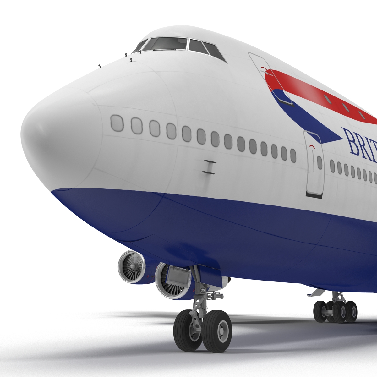 3D Boeing 747 100B British Airways