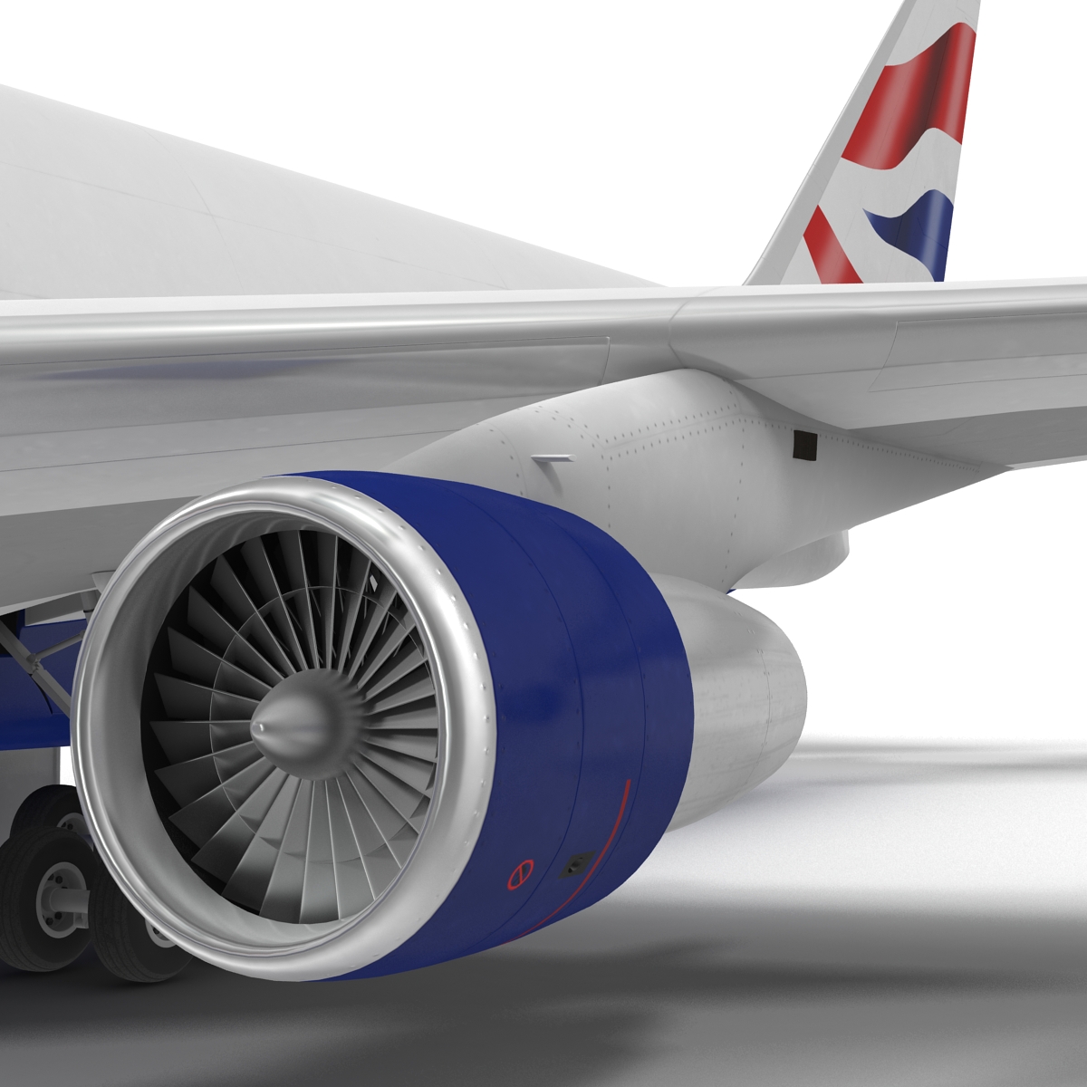 3D Boeing 747 100B British Airways