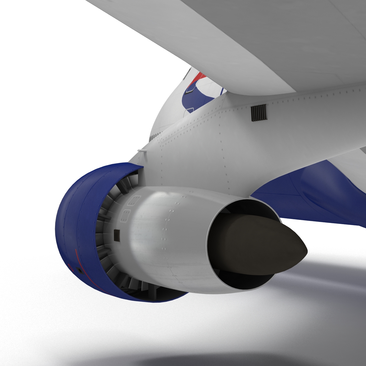 3D Boeing 747 100B British Airways