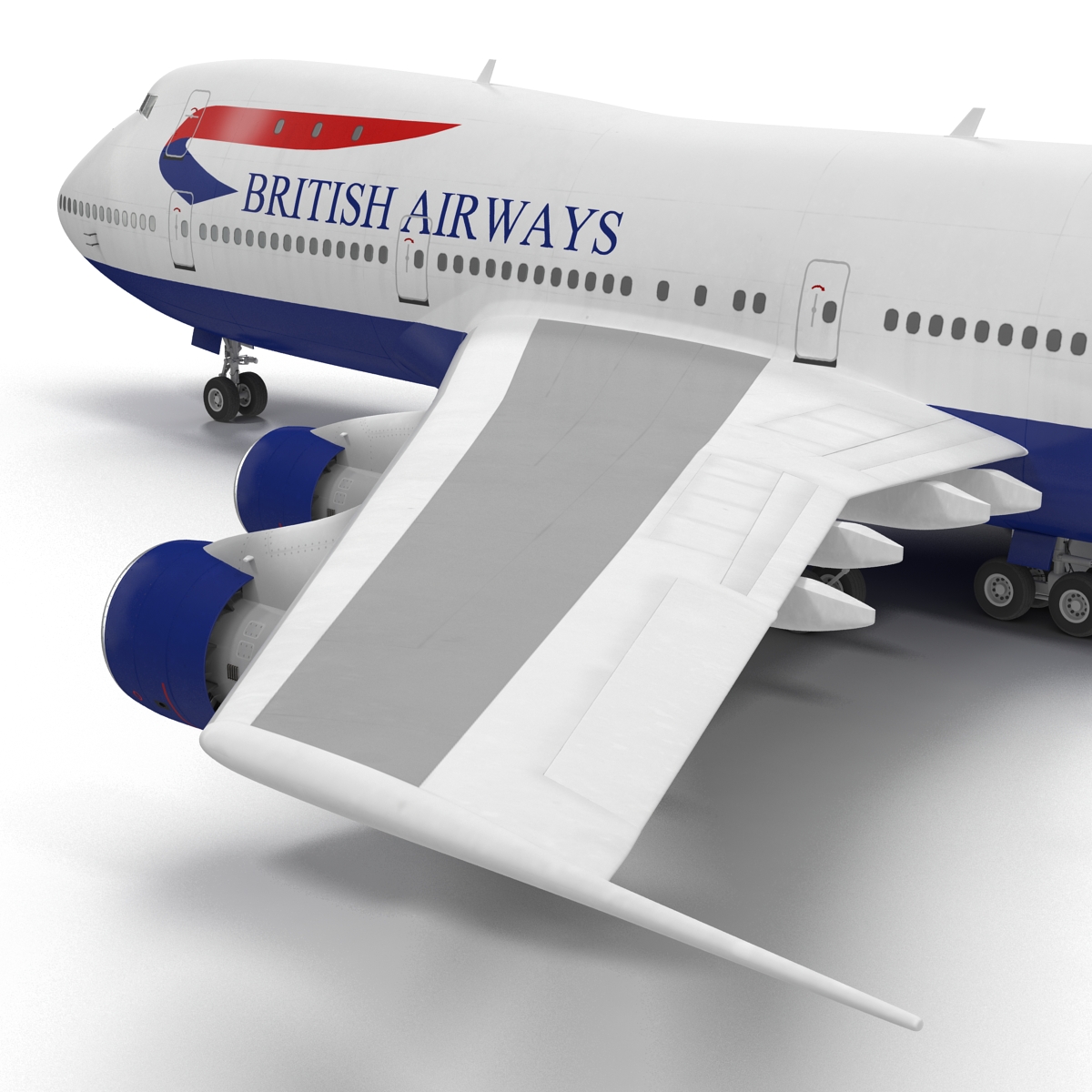 3D Boeing 747 100B British Airways