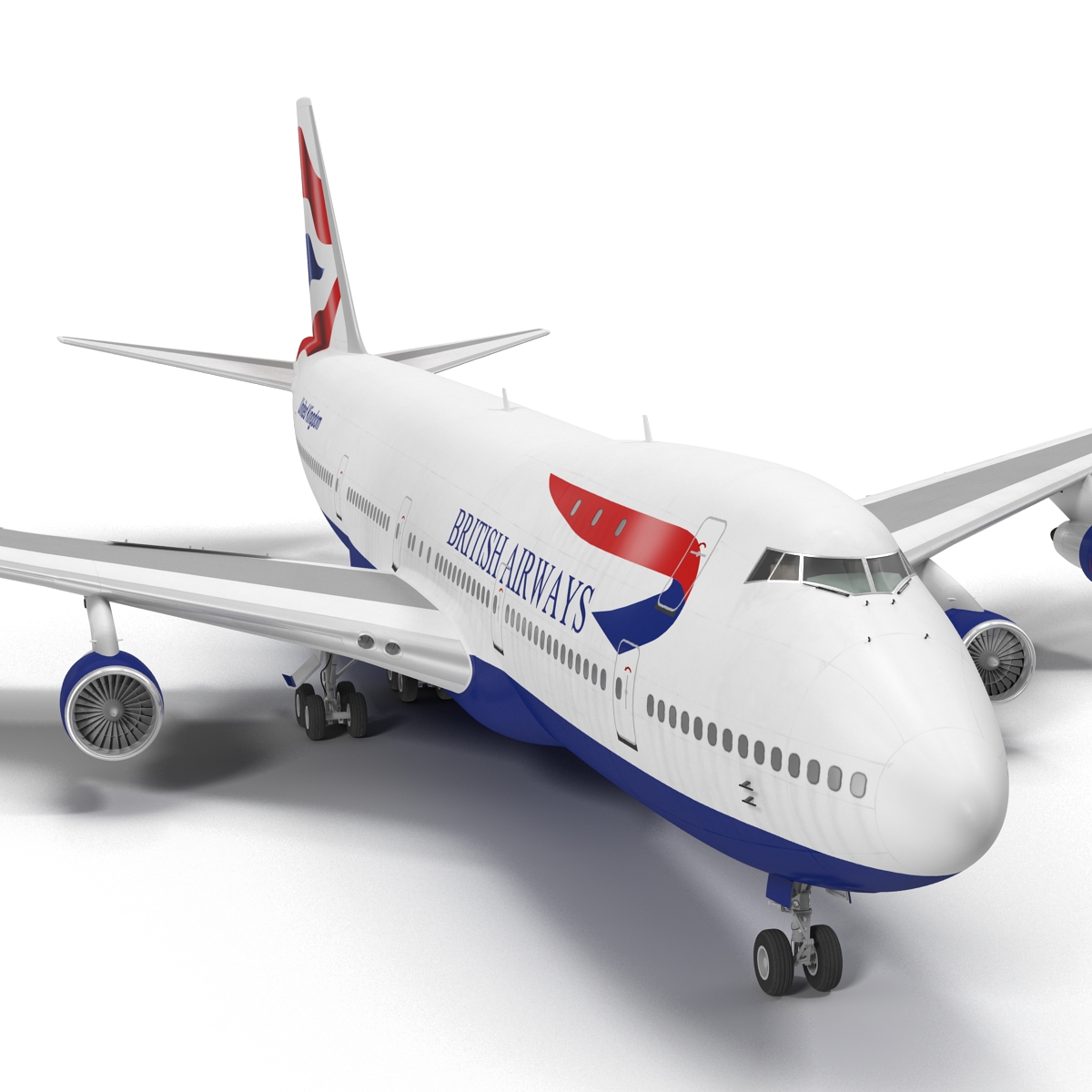 3D Boeing 747 100B British Airways