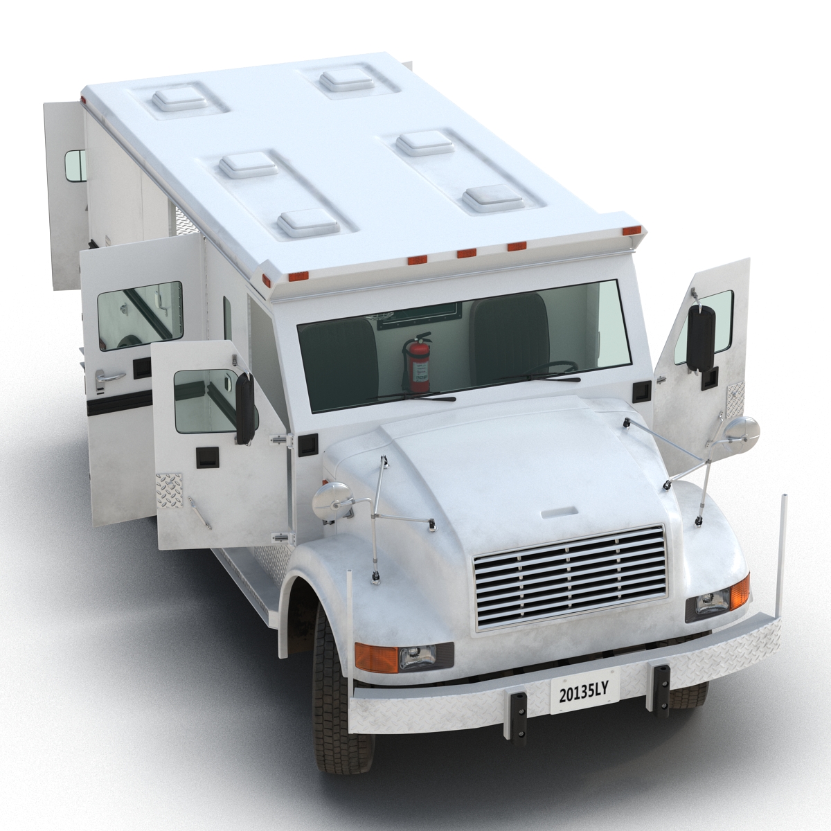 3D Bank Armored Car Rigged model